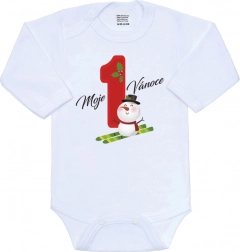 Babybody met print Mijn eerste Kerstmis NEW BABY