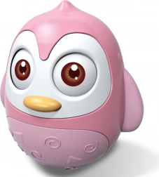 Wiebelspeeltje pinguïn roze BABY MIX