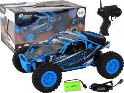 RC terreinwagen 1:24 blauw 4WD