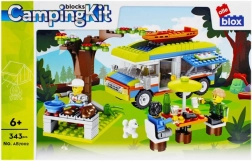 Camping Building Set with Caravan and Accessories