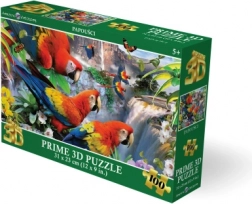 3D puzzle parrots 100 pieces