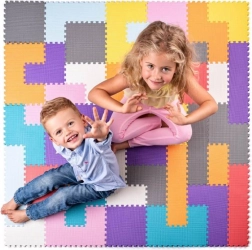 Foam vloerpuzzel TETRIS PLASTICA 120 × 120 cm