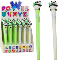 Light-up Pen with Panda - Green and White