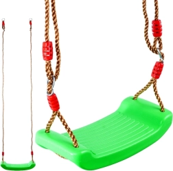 Garden children's swing with seat 42 × 17 cm green