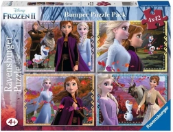 Puzzel Frozen 2: Het lot wacht 4 x 42 stukjes