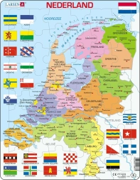 LARSEN Puzzle Netherlands – political map 48 pieces