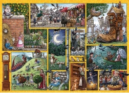 GIBSONS puzzle Nursery Rhymes Through Time 1000 pieces