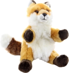 Renard en peluche marionnette 30 cm ÉCO-RESPONSABLE