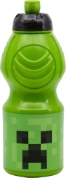 Bouteille de sport pour enfants 400 ml Minecraft verte