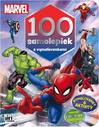 100 stickers met kleurplaten MARVEL