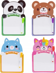 ASTRA uitwisbaar bord met vrolijke dieren en stift