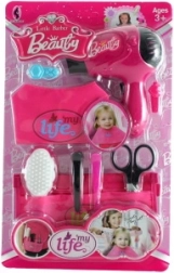 Children’s hairdressing set with battery-powered hairdryer