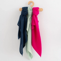 color cotton diapers New Baby 70 × 80 cm, 3 pcs – for girls