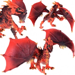 Red Dragon Figure with Moveable Wings