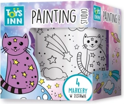 Tasse en céramique à colorier avec motif de chat