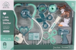 Dierenartsset met hondje en katje op batterijen