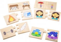 Bigjigs Toys Wooden Educational Puzzle – Opposites