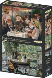 Grafika puzzle Luncheon of the Boating Party & La Grenouillère 2×500 pieces