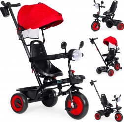 3-in-1 kinderdriewieler met draaibare zitting en zonnekap, rood, ECOTOYS