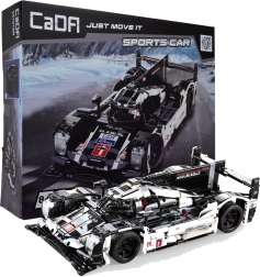 CADA bouwset sportieve raceauto 48 cm, zwart, 1586 stukjes