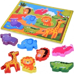 Houten Safari Inlegpuzzel
