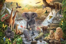 Puzzle Animals in Africa 60 pieces