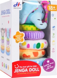 Zachte stapelpiramide met olifant voor de allerkleinsten