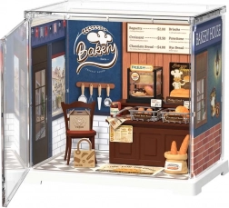 RoboTime 3D houten puzzel mini-bakkerij – miniatuur huisje