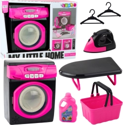 Interactive kids' appliance set with washing machine