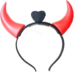 Headband with Light-Up Horns