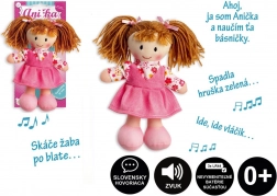 Plush Doll Anička 20 cm, Slovak Speaking