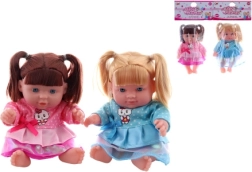 Doll in a bag with pigtails, 20 cm