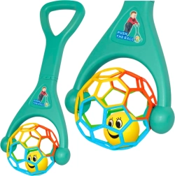 Duwspeeltje met elastische bal en rammelende kraal