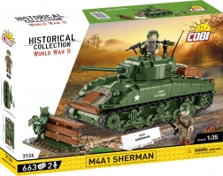 Bouwset tank M4A1 Sherman 1:35 – 663 onderdelen
