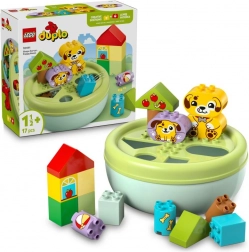 Lego Duplo vormen-sorteerder: huisje met puppy’s
