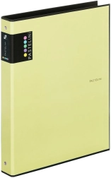 Ordner A4 PASTELINI geel, 4-rings gelamineerd