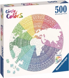 Puzzle Ravensburger Mandala cercle de couleurs 500 pièces