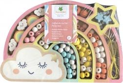 Houten Pastelkleurige Kralen Regenboog