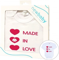 baby bodysuit New Baby MADE IN LOVE, short sleeves