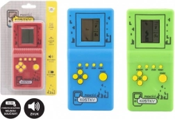 Jeu électronique Cubes Tombants casse-tête plastique 7x14,5 cm 3 couleurs avec son sur piles