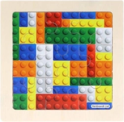 puzzle en bois de construction 9 pièces