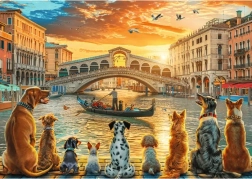 Trefl-puzzel Honden in Venetië 1000 stukjes