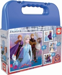 puzzle Educa dans une valisette Frozen 2, 4-en-1 (12, 16, 20, 25 pièces)