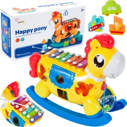 Hobbelpaard met sorter en cimbalen