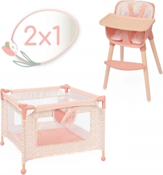 DeCuevas meubelset voor poppen 2-in-1 Tulipe