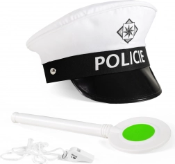 Traffic Officer Set with Cap, Paddle and Whistle