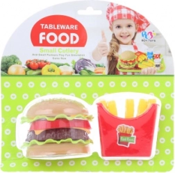 Plastic hamburger en frietjes voor kinderen