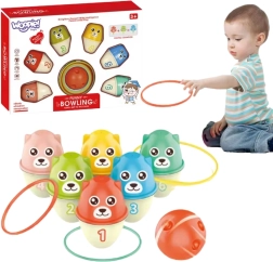Woopie quilles pour enfants ours colorés 3-en-1
