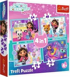 Puzzel 4-in-1 Gabby’s Dollhouse – avontuur