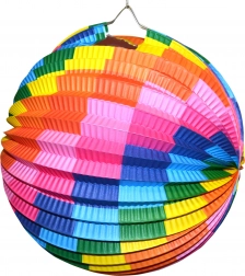 Papieren lampion bol 25 cm